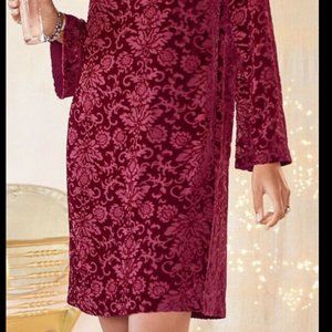 Sundance burnout velvet renaissance dress~Size S